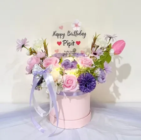 Bloom Box Akrilik Ucapan Ulang Tahun Balaraja